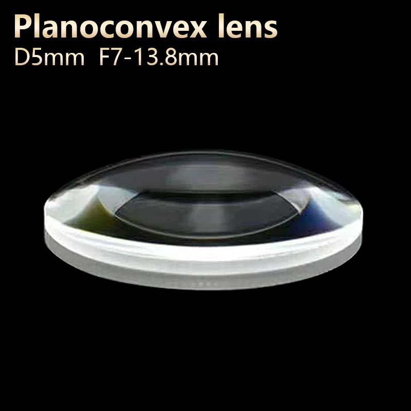 

Plano convex lenses galss Optical lens DIY Telescope Microscope eyepiece spotlight D5mm F7/9/10/12/13.8mm Customizable