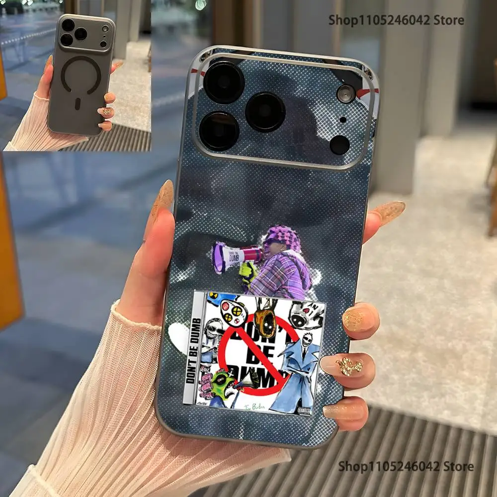 Фото Рэпер A-Asap R-Rocky Don't Be Dumb iPhone 17,16,15,14,13,12,Pro,Max,Plus Магнитный чехол для беспроводной зарядки, прозрачный серый. №4