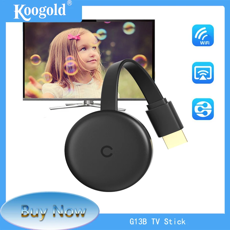 ТВ-флешка KOOGOLD C13 1080P 2 4 ГГц Wi-Fi Miracast Dongle Mirror Sctreen для Android iPhone IOS Mac Youtube Anycast |
