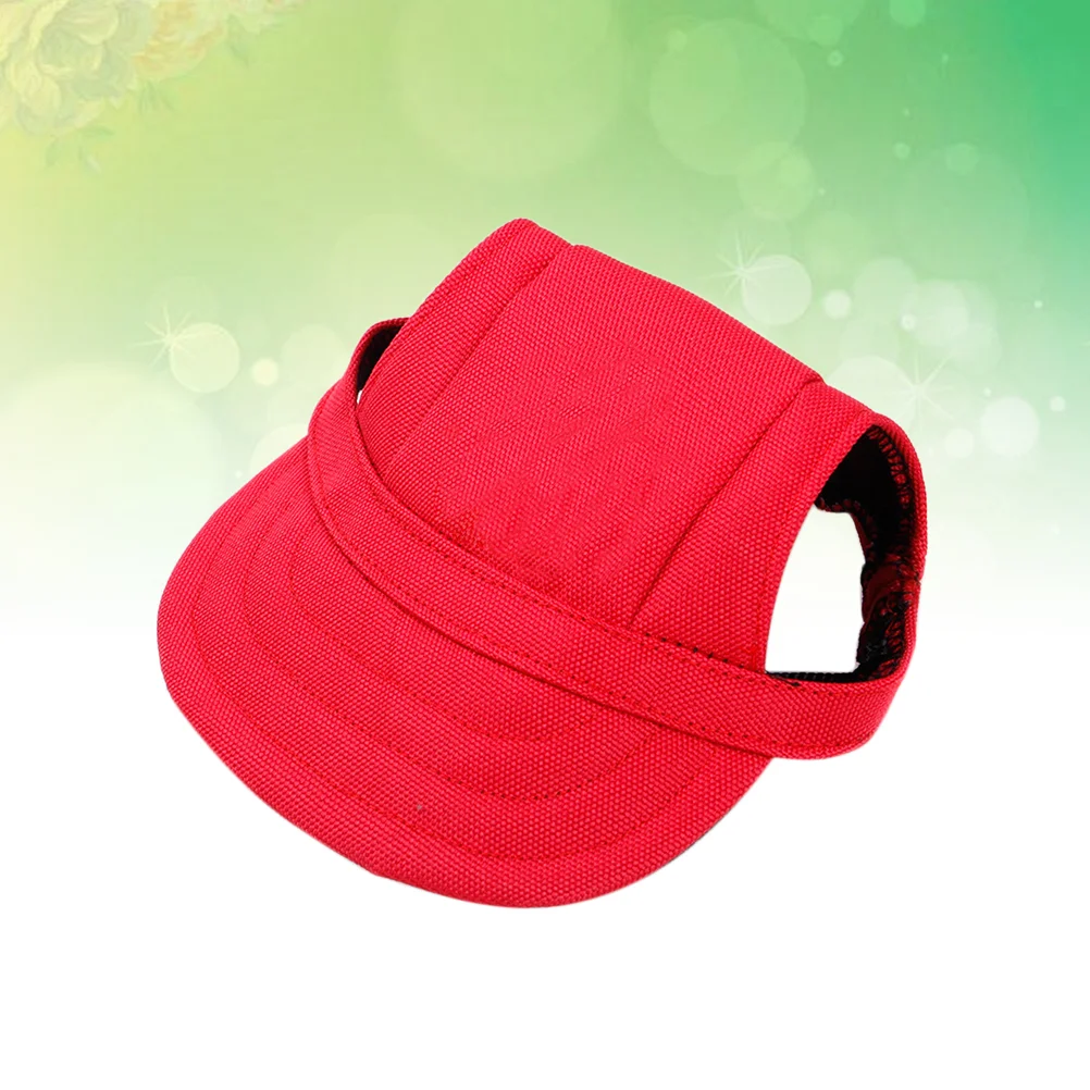 

Baseball Cap: Outdoor Sports Hats with Ear Holes, Baseball Hat with Adjustable Chin Strap for Small Medium dogs
