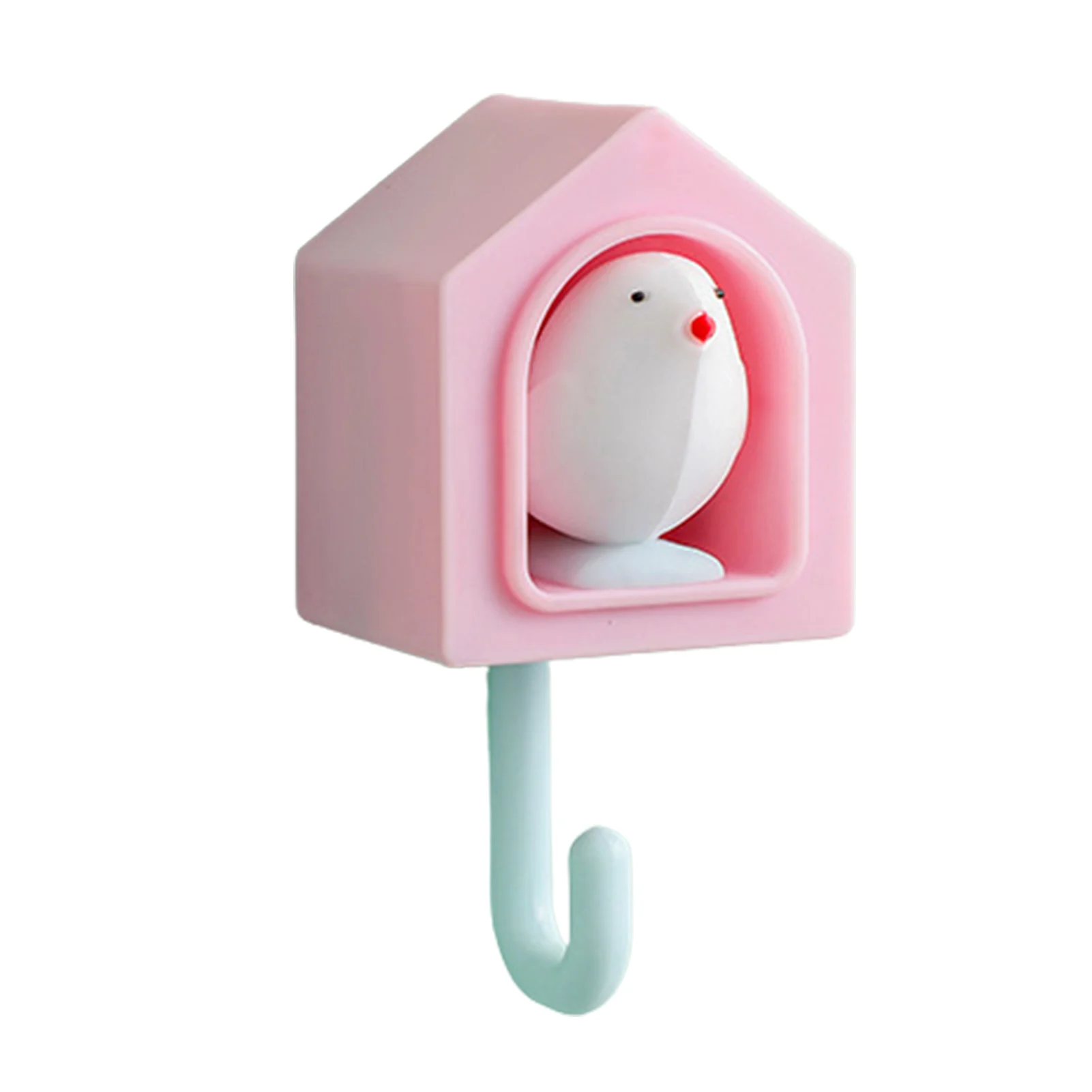 

Bird House Key Holder Creative Single Bird House Wall Hook Holder Birdhouse Nest Keyring Holder For Home Living Room Decorations