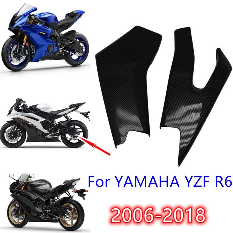 

Motorcycle Swingarm Cover for YAMAHA YZF-R6 R6 2006 - 2018 2007 2008 ABS Carbon Fiber Swing Arm Protective Cover Rear Fairing
