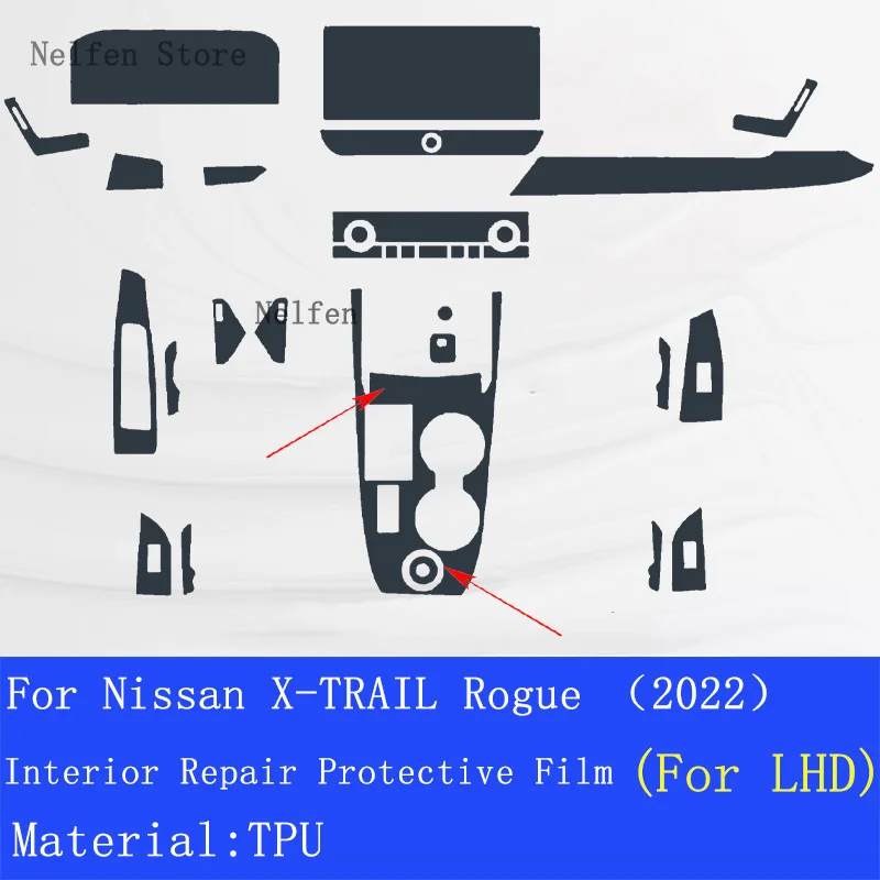 Для NISSAN X-TRAIL Rogue 2022 автомобильная GPS-навигация инструкция ЖК-экран защитная пленка