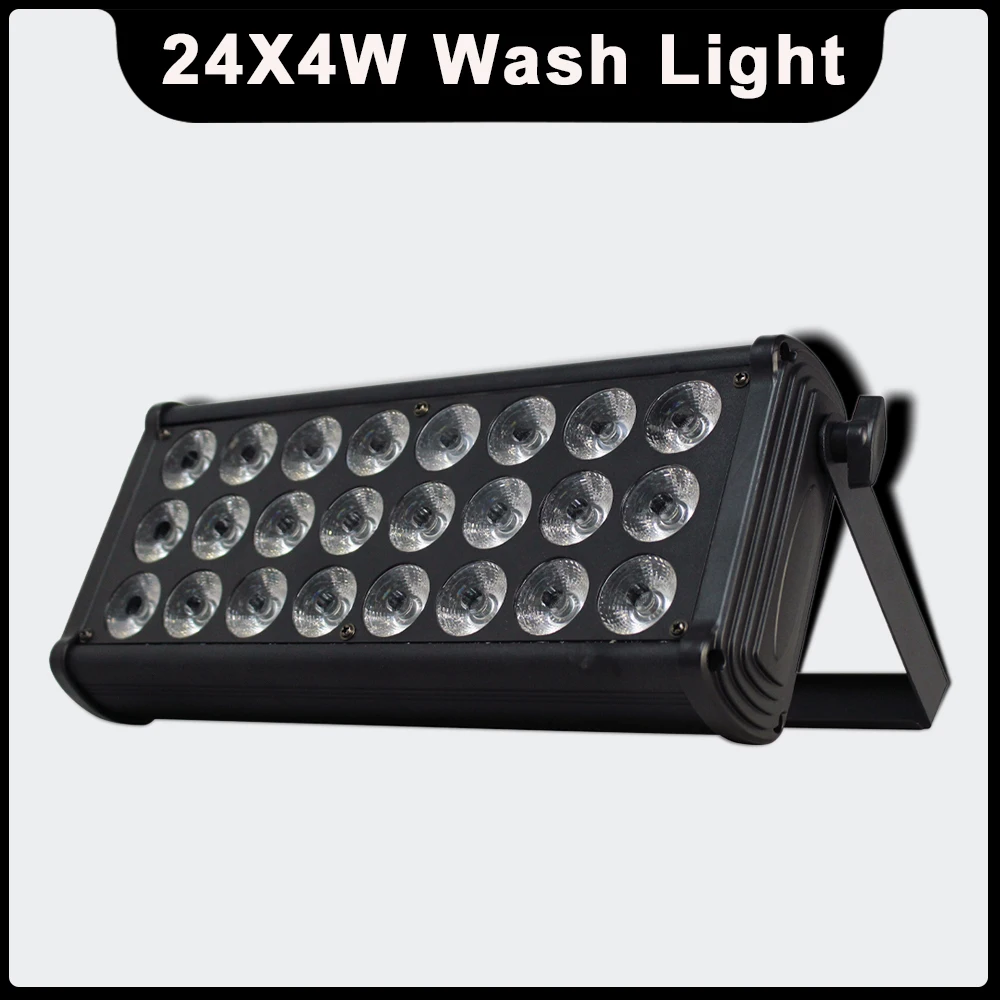 YUER NEW 24x4w RGBW 4IN1 Led Wash Lihgt Strobe Gradual Change Stage Effect Party Dance Floor For Disco Club Dj Bar Ktv Par Light