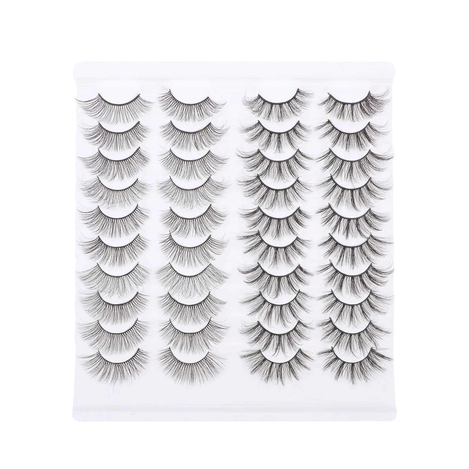 

Lashes Eyelashes Kit False Eyelash Fluffy Makeup Eye Natural Monalash Sets Wispy Faux Fake Full Women Extension Adhesives Tools