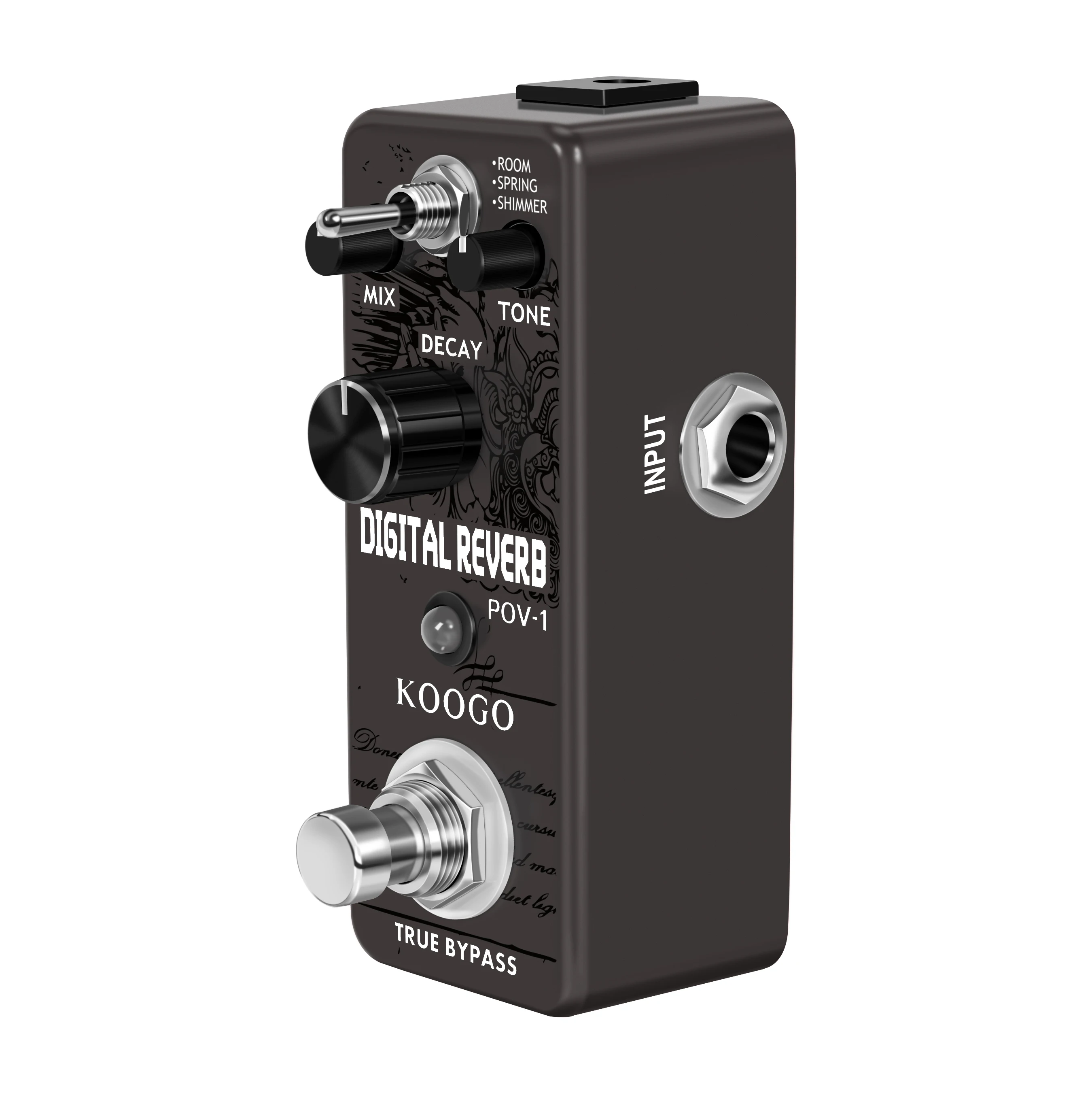 KOOGO LEF-3800 Digital Reverb Pedal Guitar Ocean Verb Pedal Room Spring Shimmer 3 Modes Wide Range With Storage Of Timbre Pedal enlarge