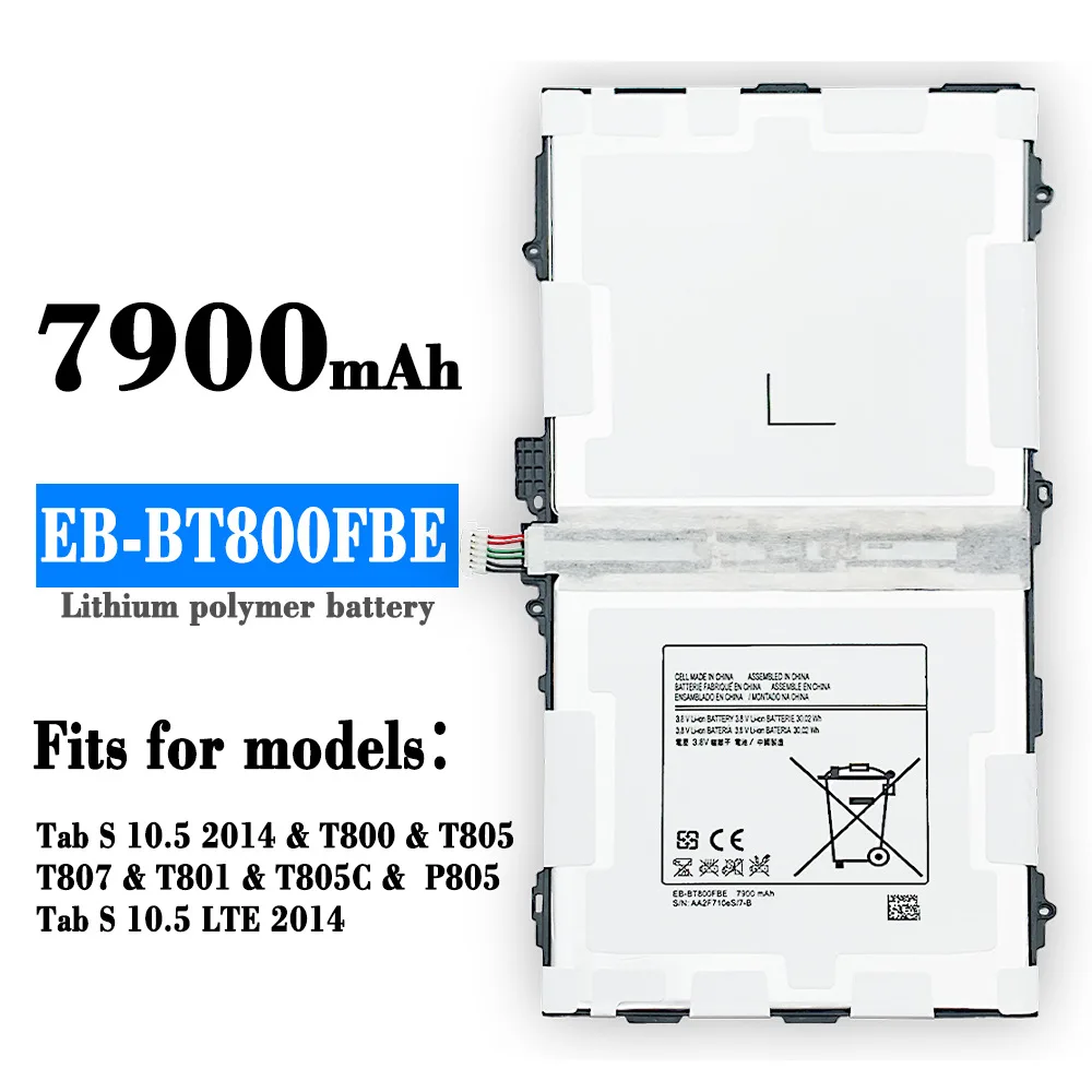Запасная аккумуляторная батарея для планшета Samsung Galaxy Tab S 10 5 T800 T801 T805