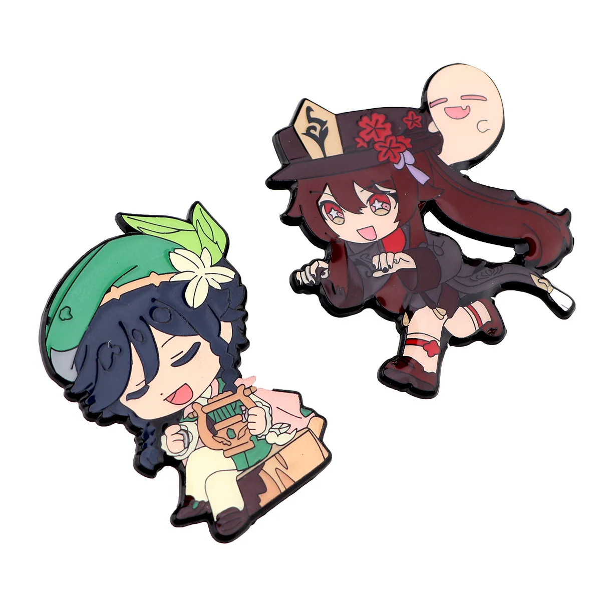 Game Genshin ударопрочная эмалированная брошь на булавке для шляпы металлические