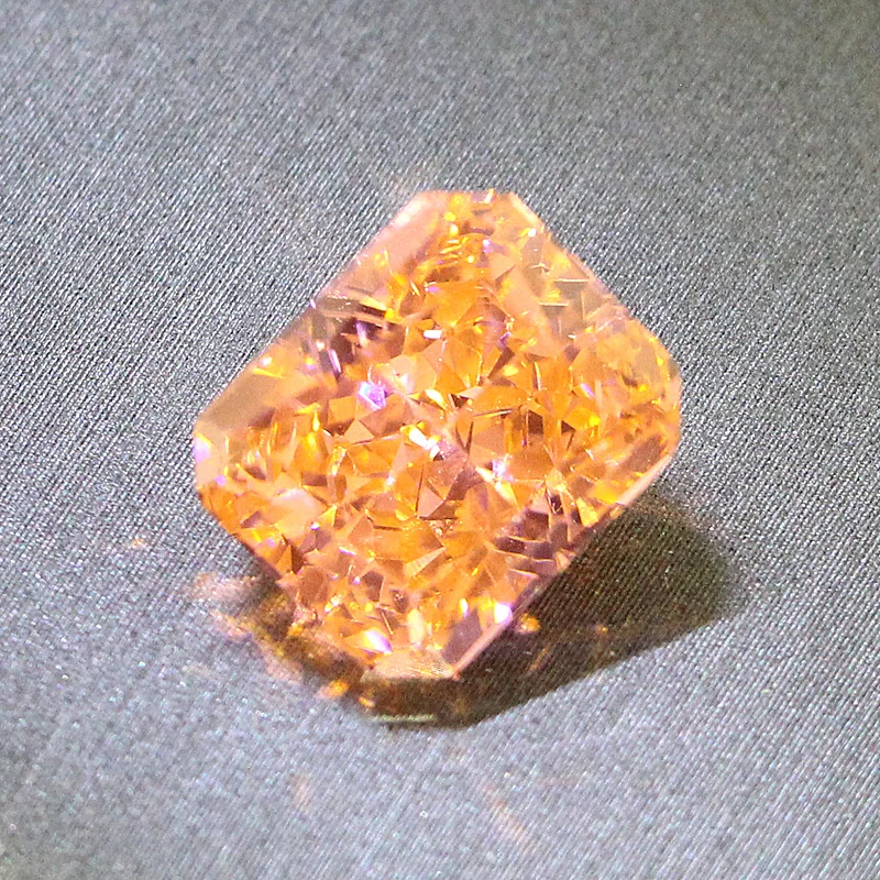 Redean Papalacha Голый Камень Прямоугольный Ледяной Цветок Огранки Сапфировый Порошок