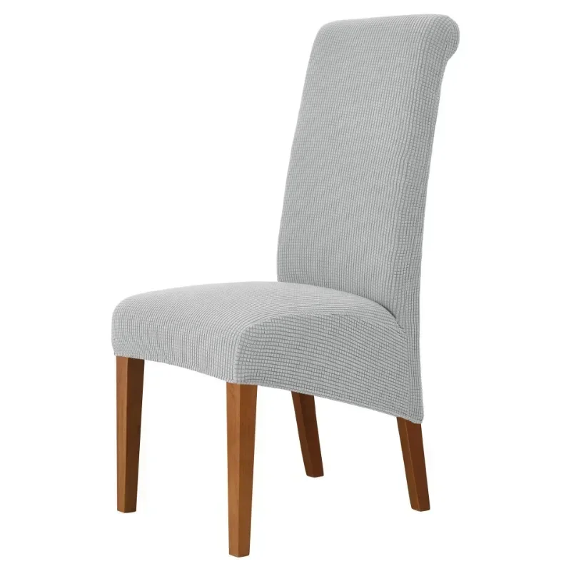 

Большой размер банкетный регулируемый чехол на стул жаккардовые стулья чехлы из спандекса чехлы на сиденья для стульев с высокой спинкой столовая отель дом