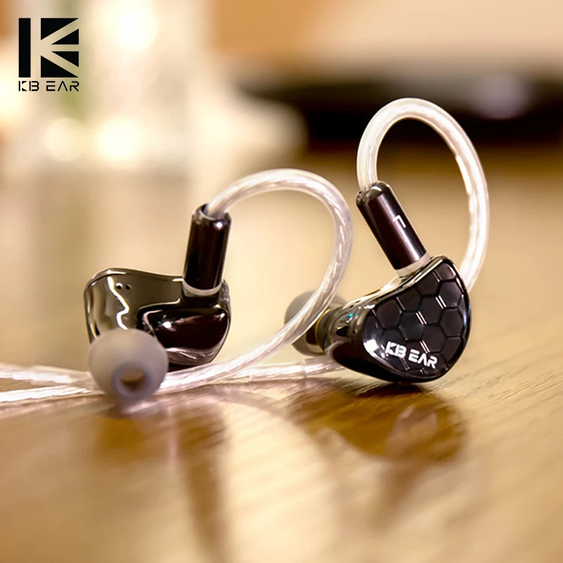 

KBEAR Xuanwu Wired HIFI Best In Ear IEMs Earphone Magnet Dynamic Driver Metal Monitor with 2PIN OFC Detachable Audio Cable Mic