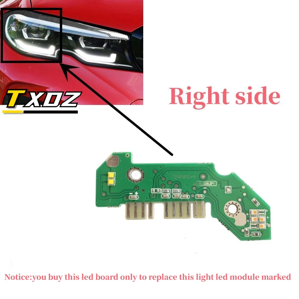 Белая плата DRL ангельские глазки для 2020 2021 BMW 3 серии G20 G21 320i 330i M340i светодиодные