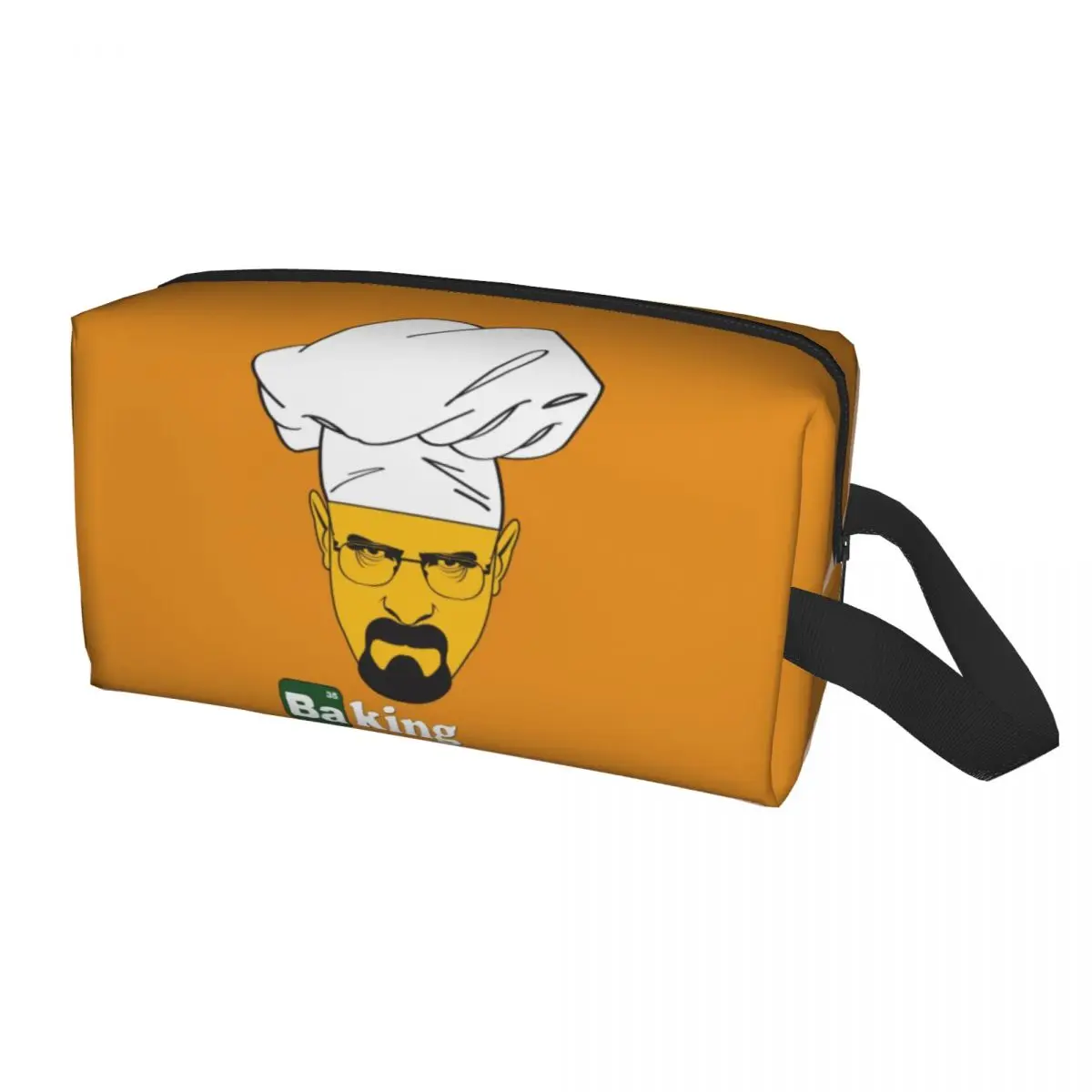 

Custom Humor Breaking Bad Walter White Cook Toiletry Bag for Women Cosmetic Makeup Organizer Lady Beauty Storage Dopp Kit Case