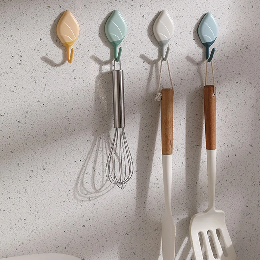 

8 Pcs Wall Small Adhesive Hooks Sticky Bed Room Kitchen for Key The Hips Towel