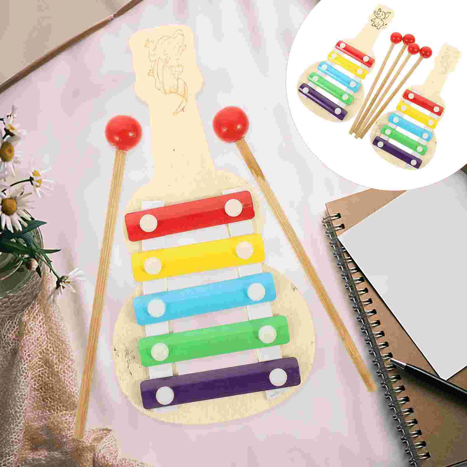

2 Sets Of Gift Toddler Xylophone For Babies 6 Instruments For Kids Kids Instruments Xylophone For Kids Ages 5-9