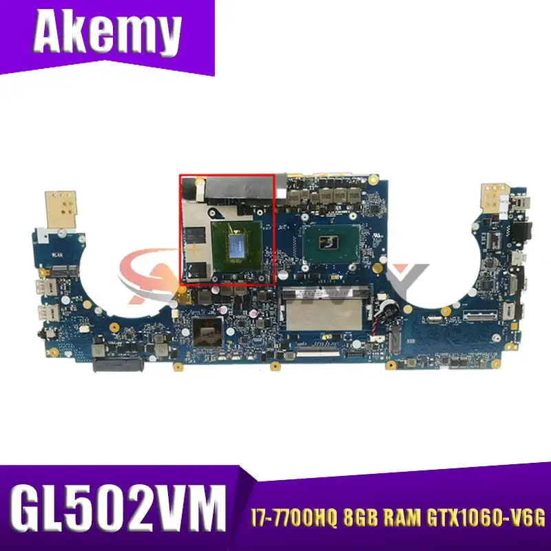 

S5VM для ASUS ROG S5V GL502VML GL502VMK GL502VM материнская плата для ноутбука GL502VMZ материнская плата для ноутбука I7-7700HQ CPU 8GB RAM GTX1060-V6G