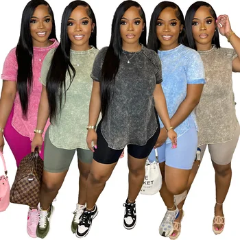 Casual Women Biker Tracksuit Two Piece Set Shirt + Pants Sportsuit Matching Set Sportsuit Clothes For Women Outfit 1