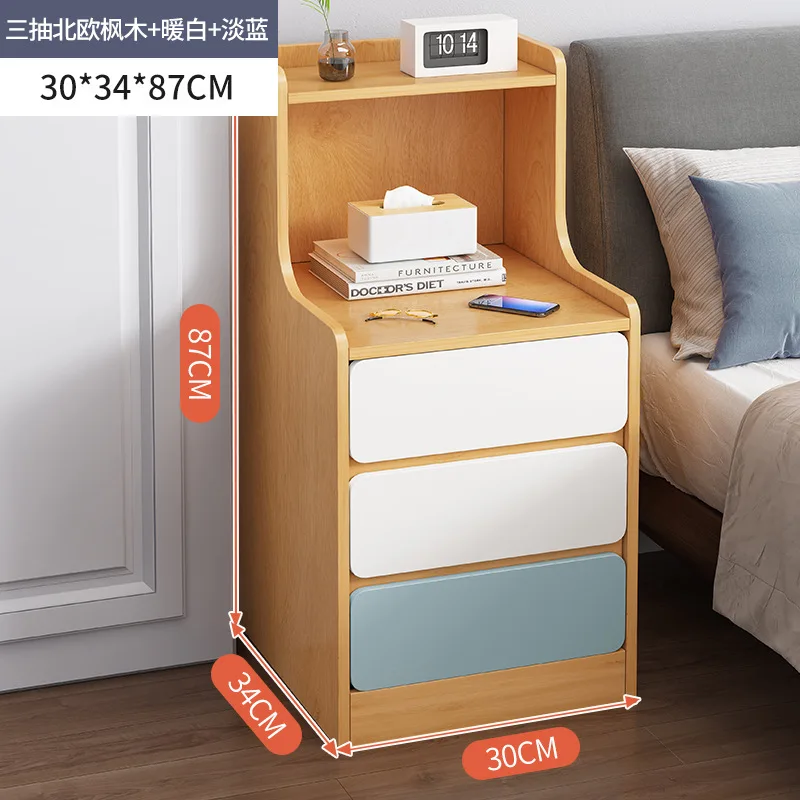 

Новая модель 2023 года, прикроватный столик AOLIVIYA, простой современный маленький узкий прикроватный столик, прикроватный столик для хранения в спальне, маленькая прикроватная тумба