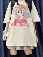 deeptown women anime t shirt japanese kawaii girl cartoon graphic tees cute print short sleeve tshirt summer harajuku top female