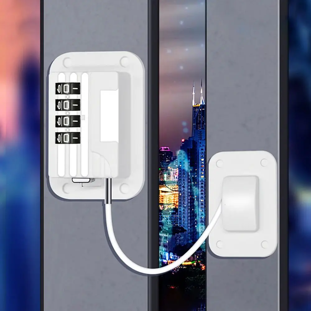 

New Digital Password Limit Positioning Combination Lock Baby Safety Children Protection Sliding Closet Window Safety Fridge Lock