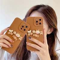 cute 3d cartoon candy girl phone cases for iphone 13 12 11 pro max xr xs max x 78plus 2022 soft silicone cover gift