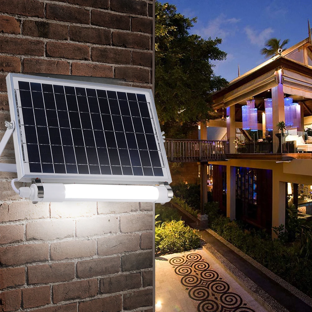 

Уличные фонари на солнечной батарее 60 Вт с 38 яркими светодиодными чипами, быстрая зарядка, Уличные светильники для загородного дома, лампа д...