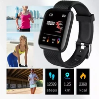 116 plus smart watch bluetooth fitness tracker sports heart rate blood monitor life waterproof colorful bracelet for android ios