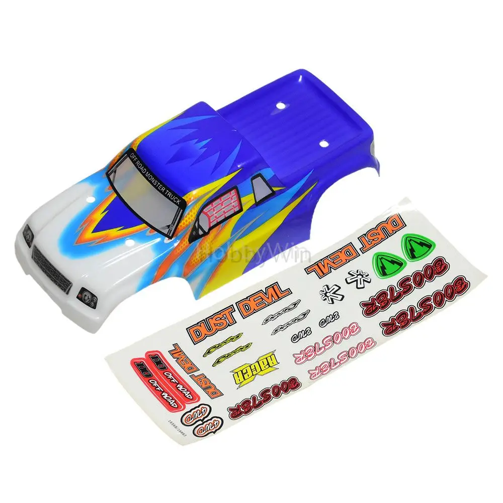 Деталь HBX 16310 синий кузов грузовика + наклейки для Haiboxing 1/16 RC монстр-Трак 16883 |