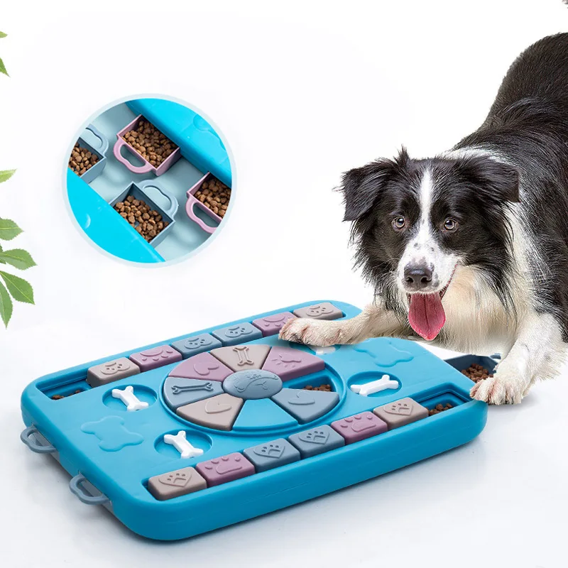

Dog Puzzle Toys for Smart Dogs Slow Feeder Interactive Puppy Food Slowly Eating NonSlip Bowl Pet Training Game Dog Accessories