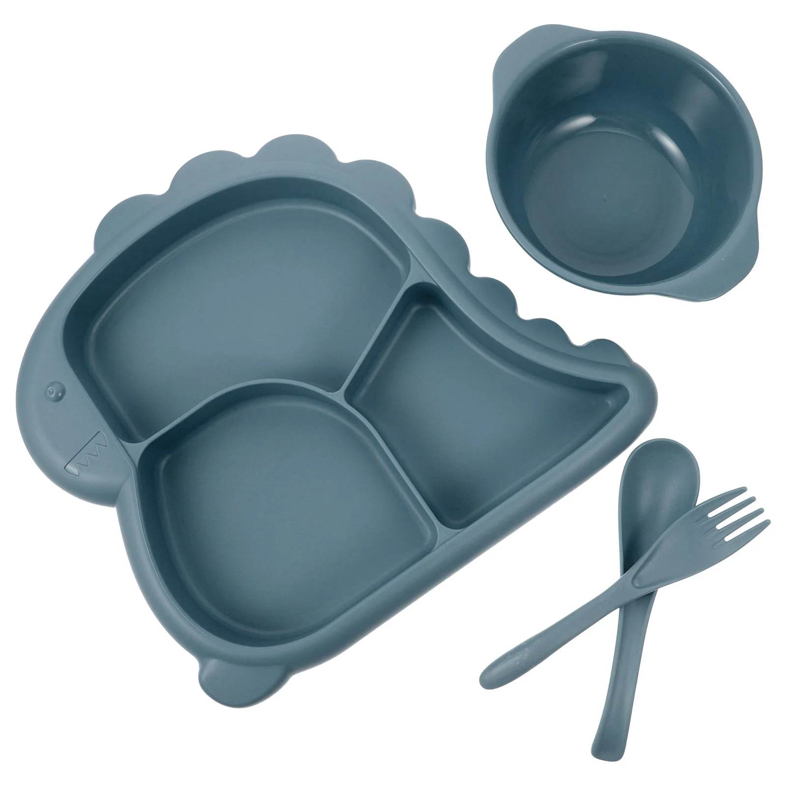 Миска для детского сада набор посуды детская тарелка с динозавром разделенная