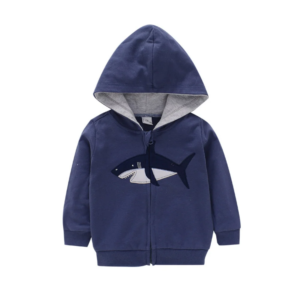 

Cotton Sweatshirts For Boy Baby Clothing Cartoon Dinosaur Hoodies Tops For Girls Kids Costume Zipper Baby Boys Clothes 0-3Y