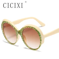 cicixi ins vintage oval sunglasses women 2022 new fashion crystal gradient lens colorful sun glasses female uv400 oculos de sol