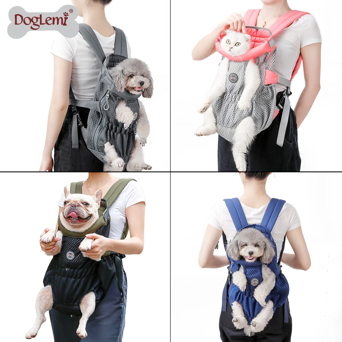 

Dog Carrier Pet Breathable Carrying Dog Front Shoulder Bag Cat Puppy Backpack Pet Carry Bag for Dogs Anilmal Transport