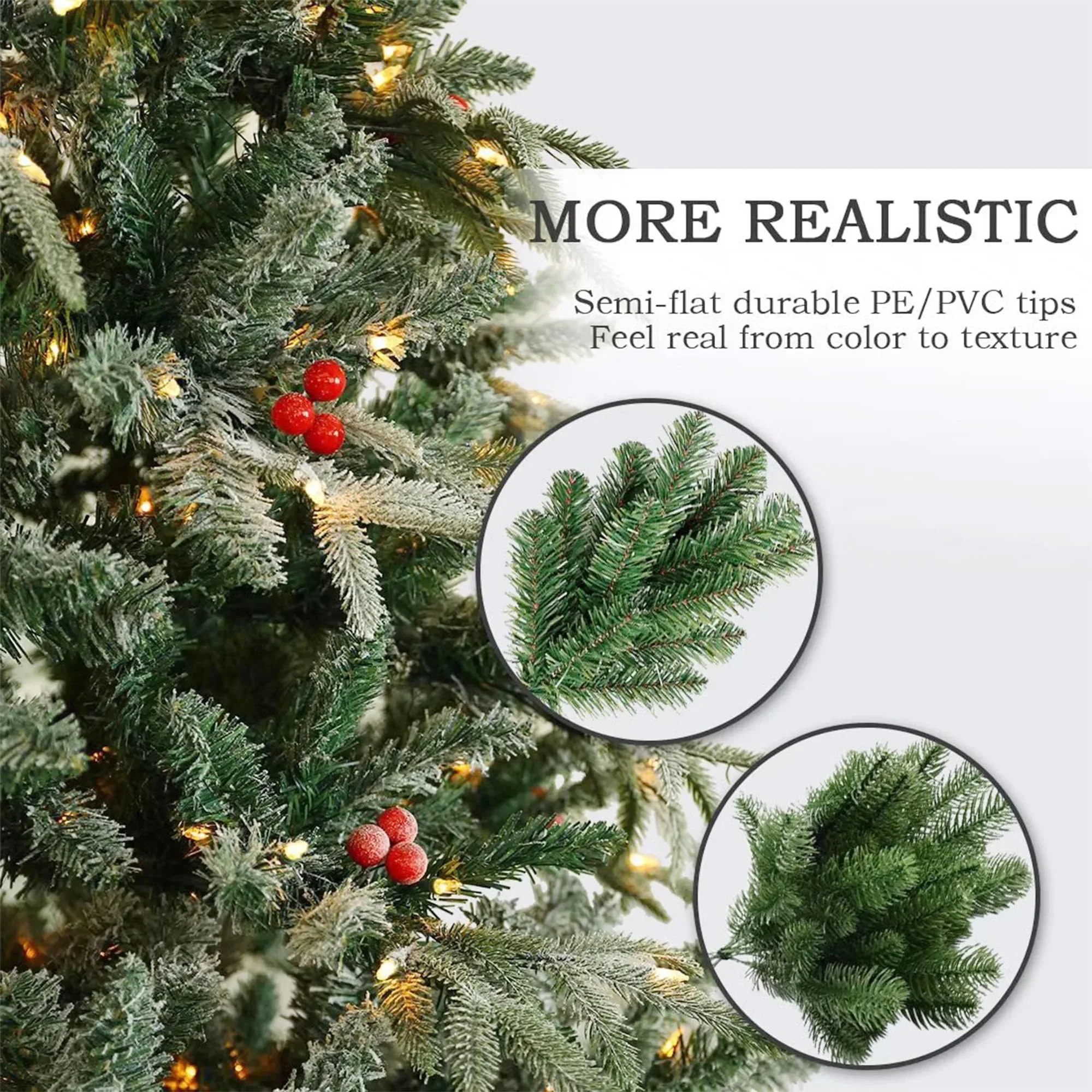 KG Xmas оптовая продажа Arbol De Navidad Noel 6 футов 7 реалистичная матовая рождественская