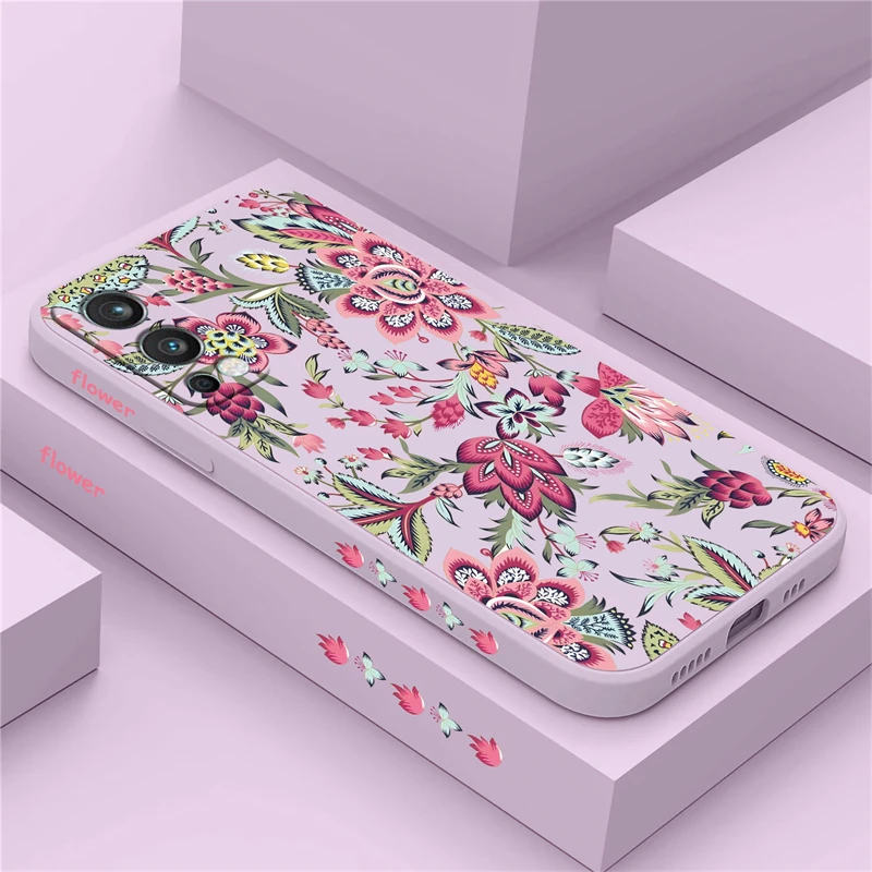 Чехол для телефона с цветными цветами и рисунком OnePlus 8T 8 9 Pro Nord 2 3 CE2 Lite N20 ACE 2V
