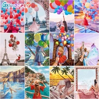 gatyztory%c2%a060x75cm frame painting by numbers balloon painting diy handworks landsacpe painting canvas painting for wall art