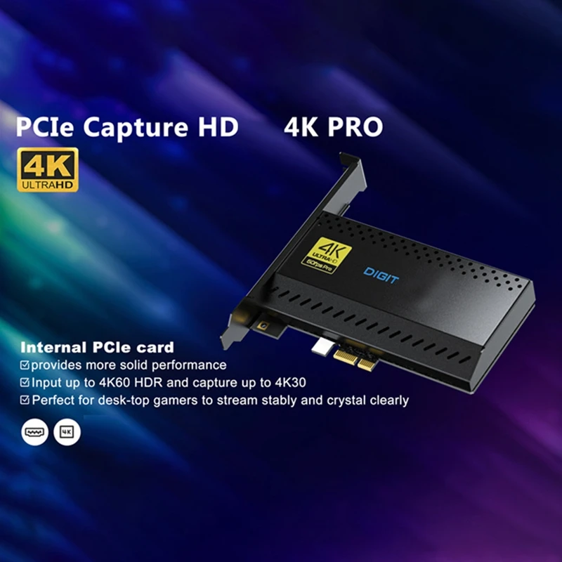 Профессиональная Карта видеозахвата 4K карта захвата PCI-E для коммутатора/PS5 //