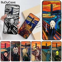 scream by munch phone case for oppo a96 a73s a72 a71 a1k reno7 6 plus se phone camera protection cover realme 7 6pro 8 9i gt2pro