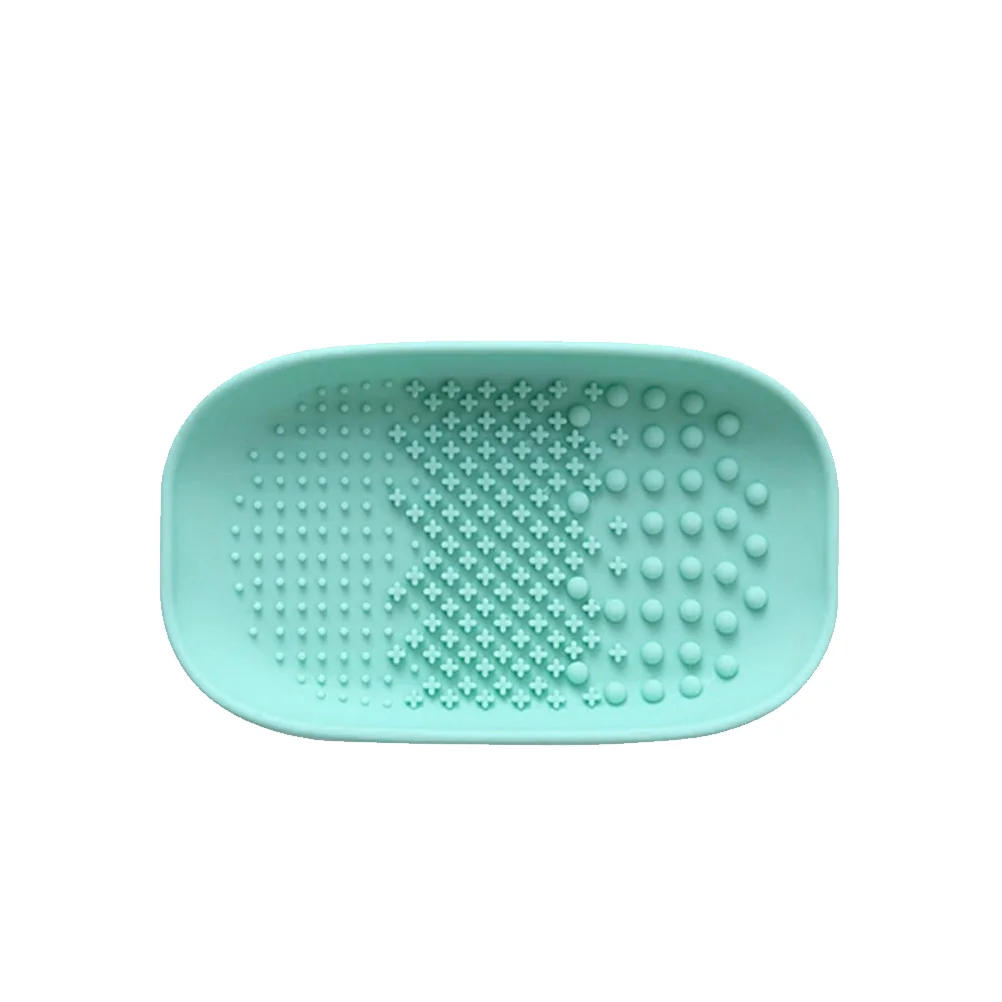 

Brush Mat Makeup Cleaner Washing Tool Cleaning Clean Make Up Cleansing Scrubber Tray Scrub Face Brushes Eyeshadow Facial