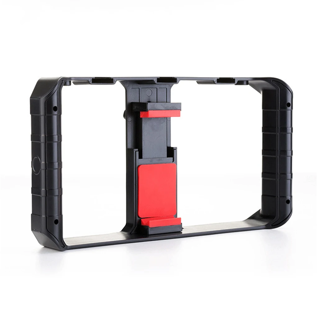 

Phone Camera Cage with 1/4 Screw Cold Shoe Mount Portable Filmmaking Photo Shooting Handheld Stabilizer Holder Bracket