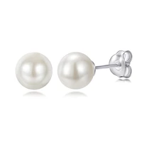 tkj 2022 s925 sterling silver fashion ladies bead earrings silver needle temperament natural pearl earrings high end ear jewelry