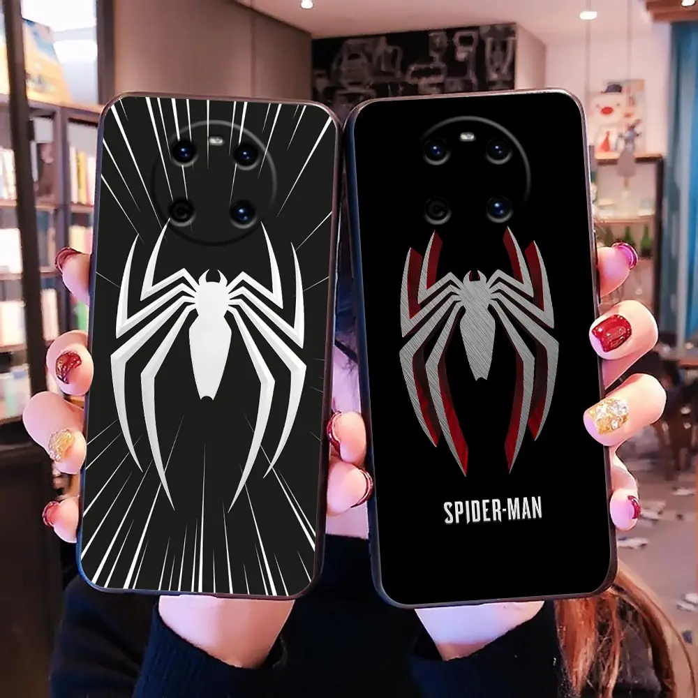 

Case For Huawei Mate 40 RS 50 50E Nova 8i 8 Y61 Y70 10 Pro Plus 10z SE 4G Y6 Y7 Y9 Y6p Y9a Y7a Case Marvel Spider Logo Avengers