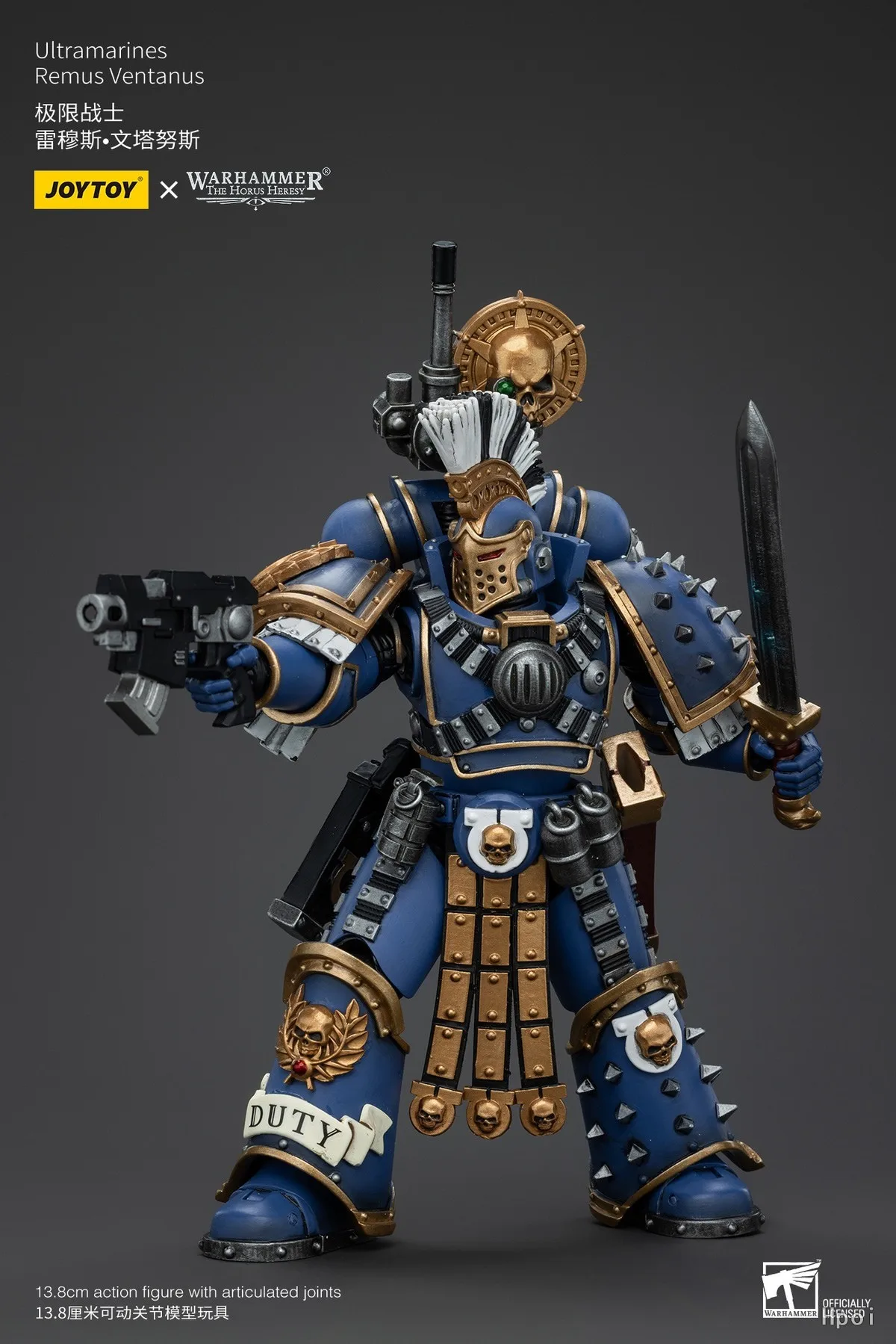 Фото 【UA】JOYTOY Warhammer 40K Масштабные фигурки 1/18 Ультрамаринов Ремус Вентанус: модели, игрушки, подарки №2
