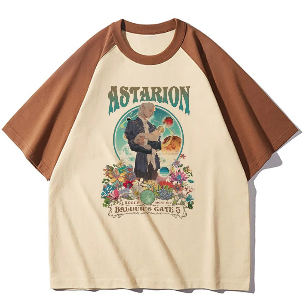 Astarion female korean clothes 2000s Comfortable 80s Psychedelic Gothic shirt Pop Culture Punk graphic Grunge