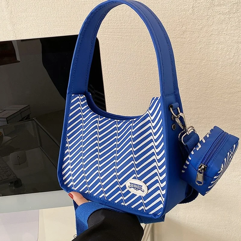 

Stylish Tabby Canvas and PU Leather Crossbody Bags For Women Contrast Color Shoulder Hand Bag Ladies Fashion Purses and Handbags