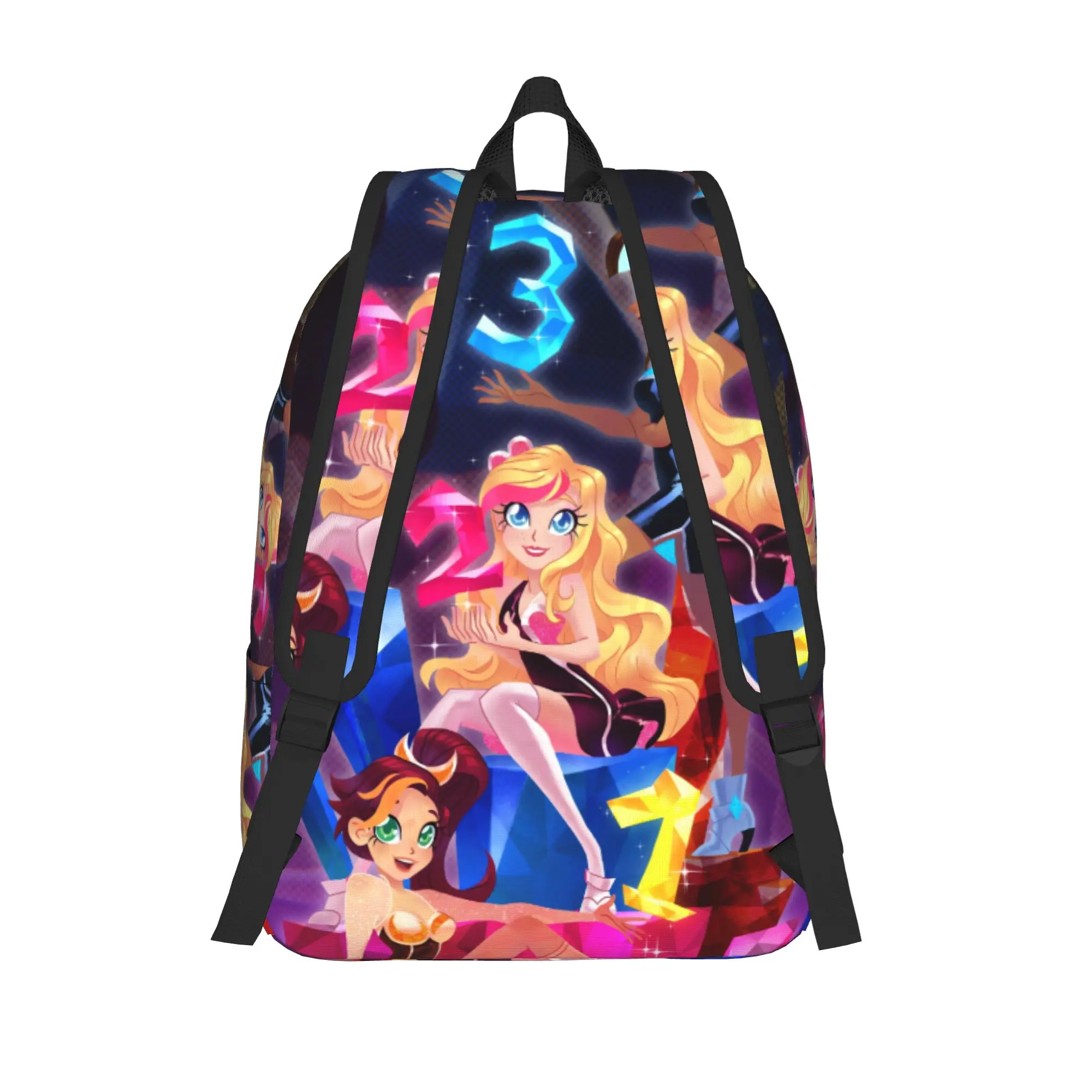 Фото Рюкзак LoliRock унисекс, дышащий, из полиэстера, милый, для старшей школы, для походов, яркий рюкзак. №3
