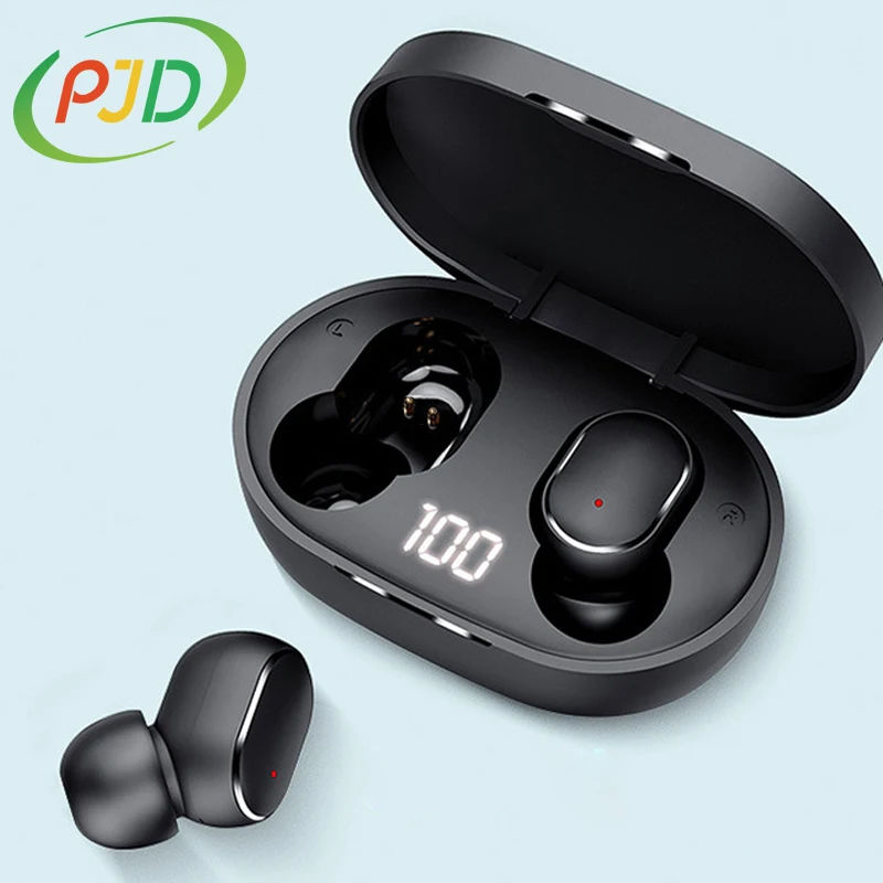 

PJD TWS Bluetooth Earphones Wireless Earbuds For Xiaomi Redmi Noise Cancelling Headsets With Microphone Handsfree Headphones