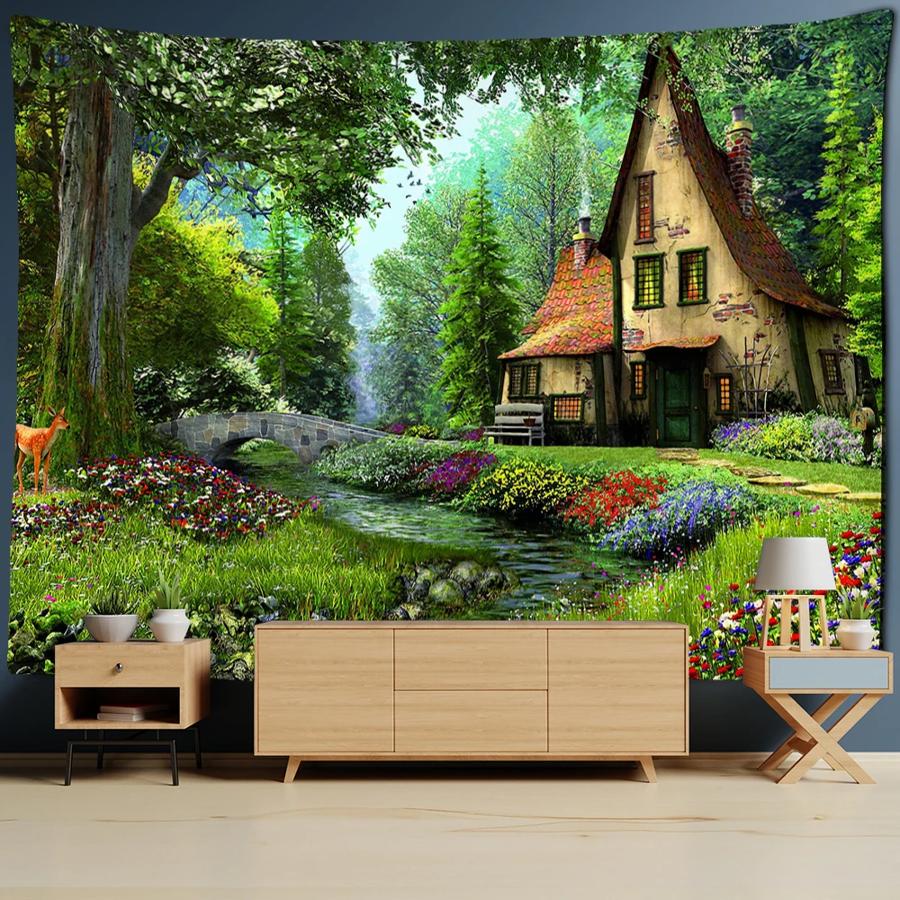

Vintage Room Decor Tapestry Bohemian Home Decor Aesthetics Art Tapestry Bedroom Living Room Backdrop Decor Decoration Mural