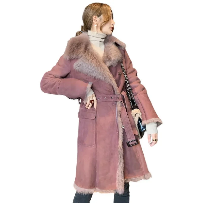 2022 Autumn And Winter Fur Coat New Fur Temperament Fashion Thicken Jackets Female imitation Fur Coat Women's Md-Length Outwear