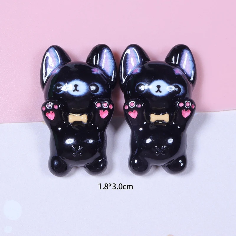 10 шт. новые милые смолы 18*30 мм мини-маленькая собачка детали для маникюра с